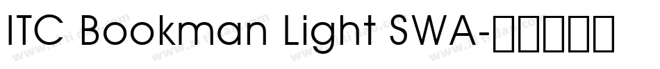 ITC Bookman Light SWA字体转换